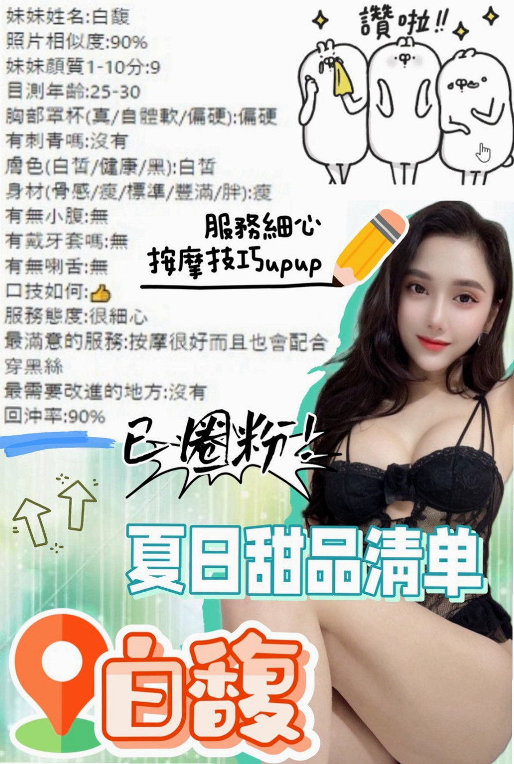 🔮 外貿A+ 聲音甜甜的很溫柔 給人很好相處的感覺 貼心｜宜君 命盤解讀｜高級秘書｜內門外出｜胸圍D罩杯｜年齡21歲｜身高170cm｜體重45kg